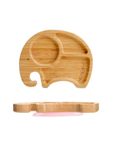 Generic Cute Cartoon Kids Sectioned Dinner PlateElephant plate pink Elephant plate pink 