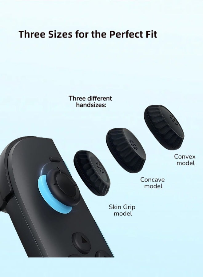 CoolRabbie Thumb Grips Joystick Cap Analog Stick Cover for Nintendo Switch 2 Joy-Con(2025 Upgraded Anti-Slip)，Silicone Caps for Switch 2 Pro Controller,Black,3 Pairs(6pcs) - Image 4