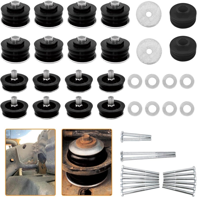 HQPASFY Body Mount Bushing Kit for 2008-2016 Ford F250 F350 Super Duty 2WD 4WD - Image 1