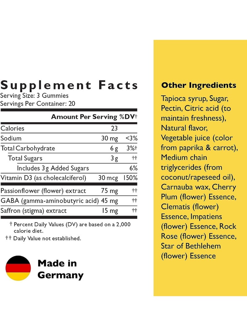 Bach C4 New Ultimate 20srv Hawaiian Fruit Juicy Bach Rescue Plus Mood & Stress Support Gummies Orange 60 Gummies - Image 3