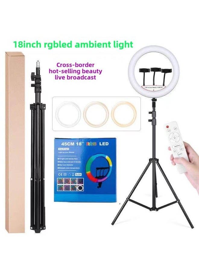 Generic Digital Computer Flashlight Flashlight Category Product Model Number Td-318-Color:18 Inch/45cm RGB + Tripod  - Image 1