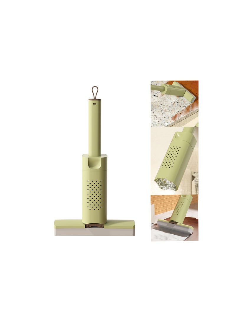 SYOSI ممسحة صغيرة للمساحات الضيقة، مع إسفنج قابل للعصر، منظف للأرضيات بقدرة امتصاص قوية للماء للمطبخ، الحمام، غرفة المعيشة، السيارة والمزيد، تزيل الغبار، الأوساخ، الشعر، قابلة لإعادة الاستخدام والغسل (1 عبوة) - Image 1