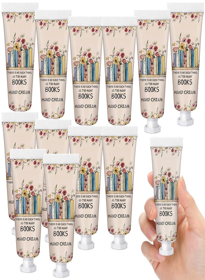 Leelosp 12 Pcs Christmas Hand Cream Mini Book Lover Gift for Women Hand Lotion Travel Size for Dry Cracked Hands Book Club Gifts Bulk Christmas Stocking Stuffer - Image 1