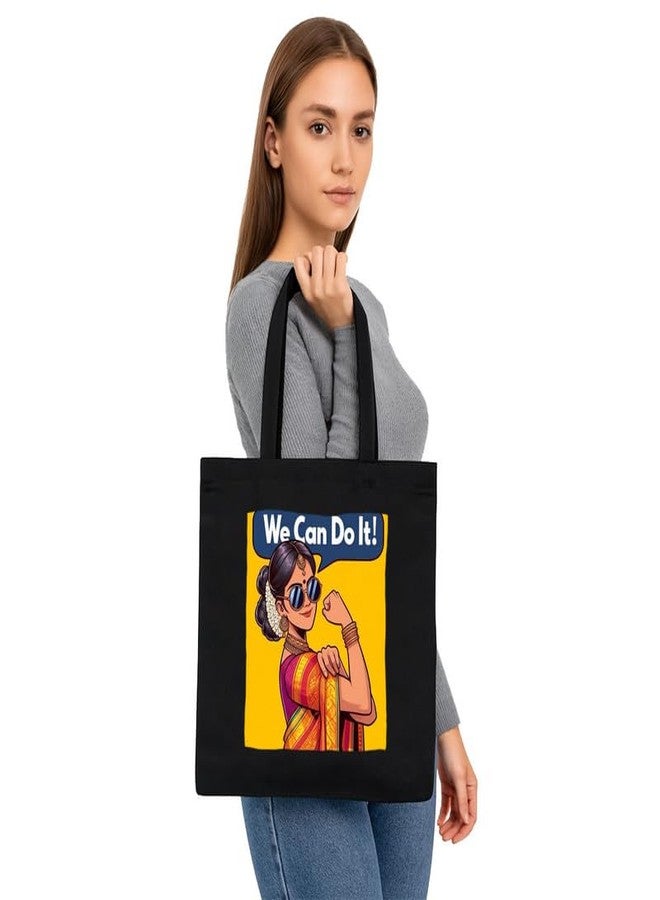 PrintingZone Printed Tote Bag For Women| Ladies Canvas Printed Tote Bag - Soft Cotton - Image 3