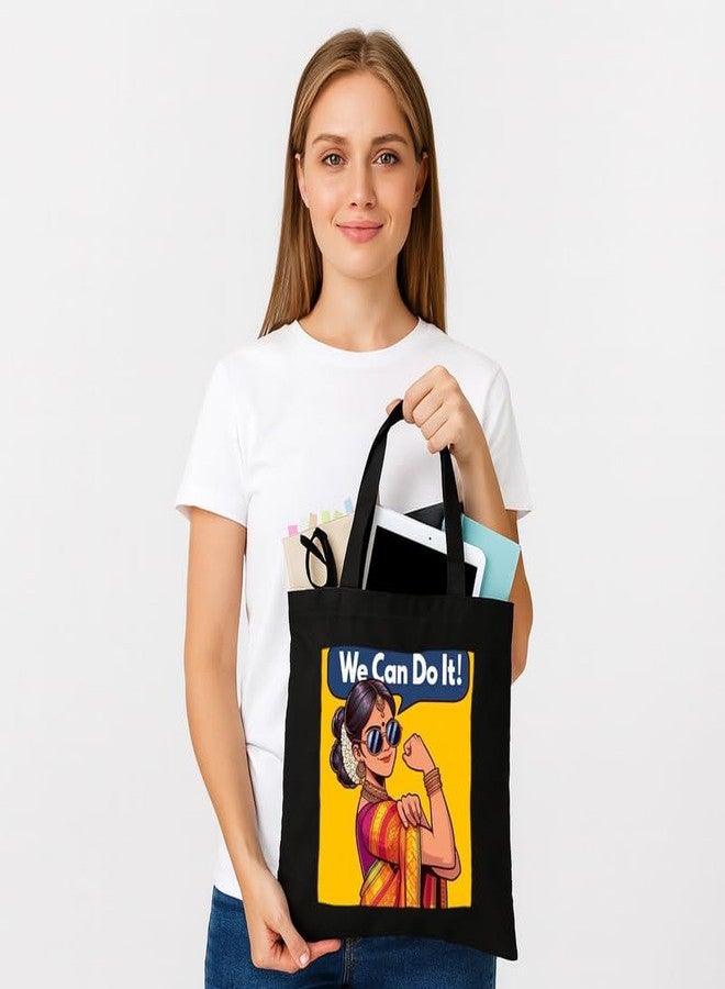 PrintingZone Printed Tote Bag For Women| Ladies Canvas Printed Tote Bag - Soft Cotton - Image 4
