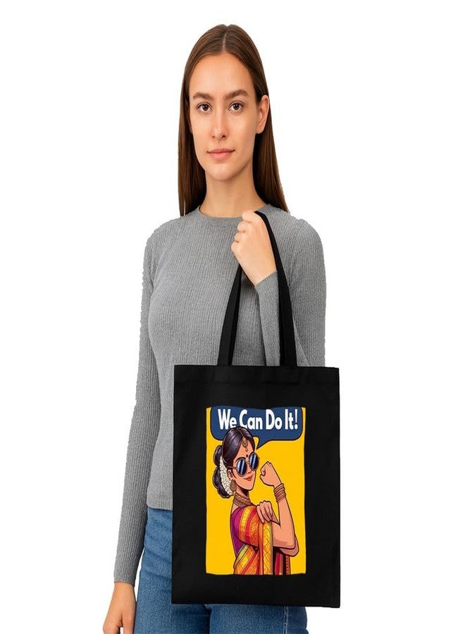 PrintingZone Printed Tote Bag For Women| Ladies Canvas Printed Tote Bag - Soft Cotton - Image 2