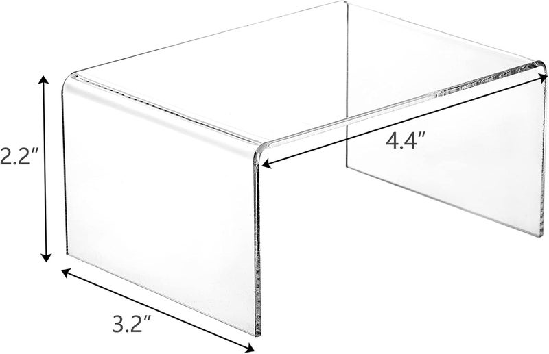 TPGP حاملات عرض أكريليك شفافة من هيدوم 16 قطعة - 4.4" × 3.2" × 2.2" للتماثيل، البوفيهات، الحلويات، الكب كيك، الحلوى، المجوهرات والمقتنيات - Image 4