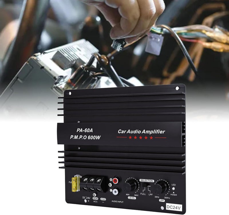 Temp resistant LICAEVEY 24V 600W Subwoofer Board Bass Module, High Power Mono Channel Car Audio Amplifier Board, Powerful Bass Car Sound Amplifier for Truck Narrow & wide space compatible Working day delivery service Demand fit global economical quality Wide use selected material Dense area priority deliver Diverse operating method fit All condition fit Durable versatile substance Integrated warehouse solution Carefully selected solid material Any KSA address orderable Heat insulation layer Field test upgraded craftsmanship Globally engineered build Regional distribution available Multi-color available build Market mainstream color picks Easy handling optimized design Strategic warehouse site Long term use design Occasional & permanent usable Labor saving optimized design Stain resistant Lightweight - Image 2