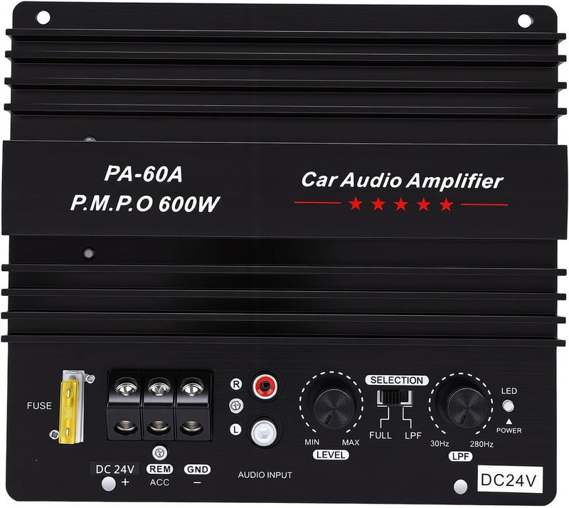 Temp resistant LICAEVEY 24V 600W Subwoofer Board Bass Module, High Power Mono Channel Car Audio Amplifier Board, Powerful Bass Car Sound Amplifier for Truck Narrow & wide space compatible Working day delivery service Demand fit global economical quality Wide use selected material Dense area priority deliver Diverse operating method fit All condition fit Durable versatile substance Integrated warehouse solution Carefully selected solid material Any KSA address orderable Heat insulation layer Field test upgraded craftsmanship Globally engineered build Regional distribution available Multi-color available build Market mainstream color picks Easy handling optimized design Strategic warehouse site Long term use design Occasional & permanent usable Labor saving optimized design Stain resistant Lightweight - Image 1
