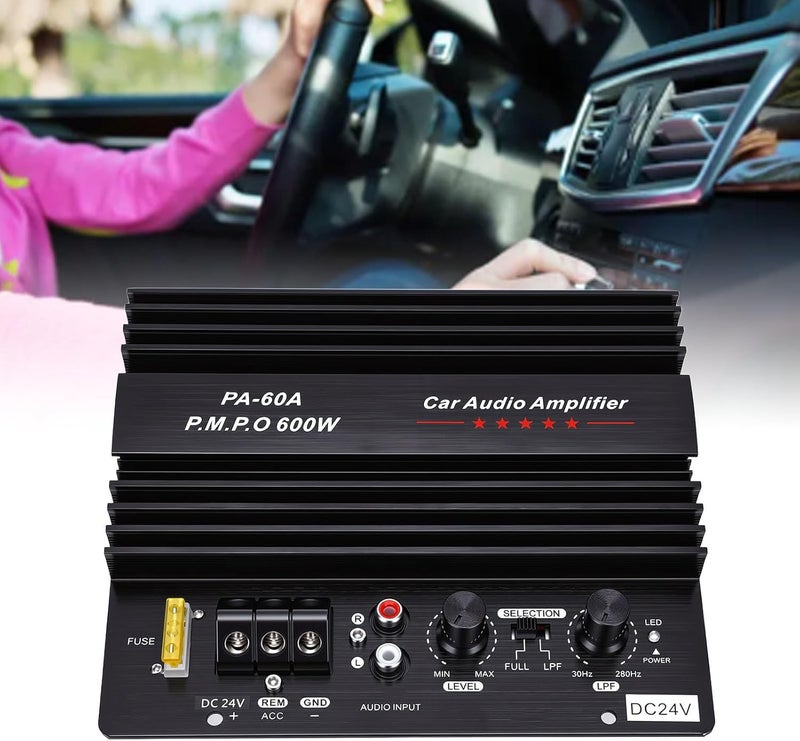 Temp resistant LICAEVEY 24V 600W Subwoofer Board Bass Module, High Power Mono Channel Car Audio Amplifier Board, Powerful Bass Car Sound Amplifier for Truck Narrow & wide space compatible Working day delivery service Demand fit global economical quality Wide use selected material Dense area priority deliver Diverse operating method fit All condition fit Durable versatile substance Integrated warehouse solution Carefully selected solid material Any KSA address orderable Heat insulation layer Field test upgraded craftsmanship Globally engineered build Regional distribution available Multi-color available build Market mainstream color picks Easy handling optimized design Strategic warehouse site Long term use design Occasional & permanent usable Labor saving optimized design Stain resistant Lightweight - Image 3