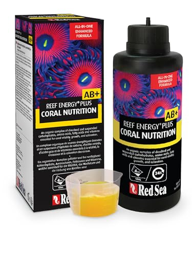 Red Sea Reef Energy Plus 250ml (AB+) All In One Coral Food for Saltwater Aquarium Marine Reef Tanks | Food for Soft, LPS, SPS, and Non-Photosynthetic Corals - Image 1