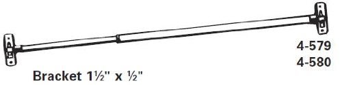 Graber COLIBROX Swivel End Sash Curtain Rods 5/16-Inch 2 Rods per Pack (12 to 21-Inch Adjustable Width, White w/Nickel Ends) by Graber - Image 2