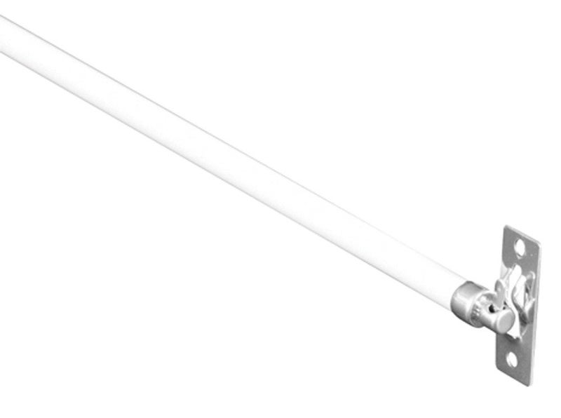 Graber COLIBROX Swivel End Sash Curtain Rods 5/16-Inch 2 Rods per Pack (12 to 21-Inch Adjustable Width, White w/Nickel Ends) by Graber - Image 4