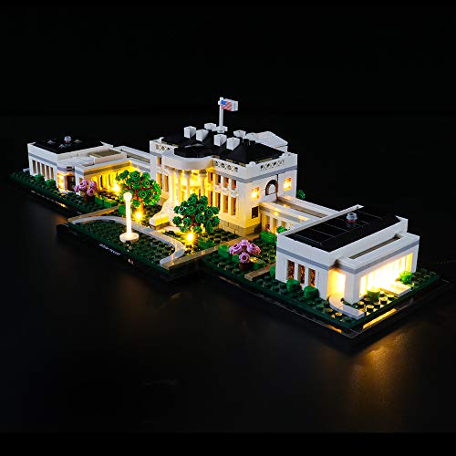 BRIKSMAX Led Lighting Kit for Architecture The White House  Compatible with Lego 21054 Building Blocks Model Not Include The Lego Set - Image 1