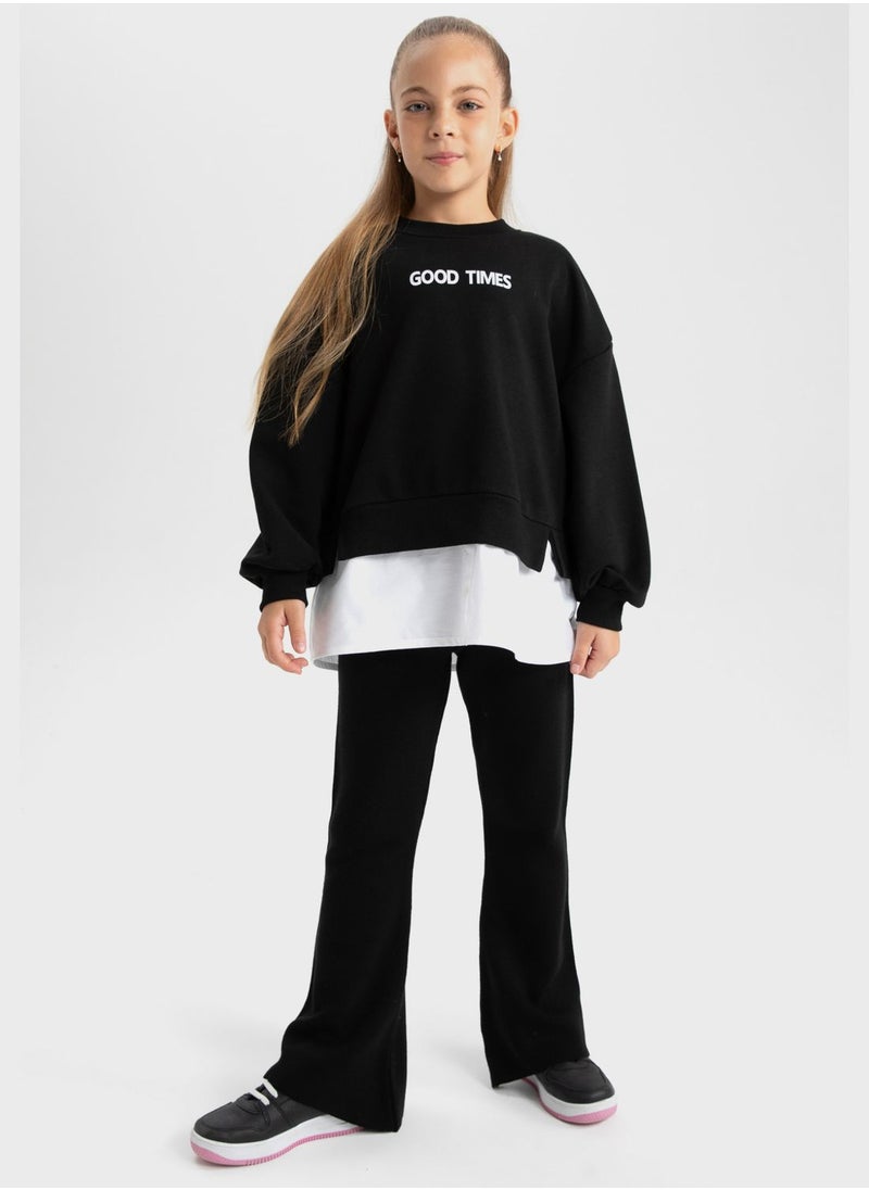 DeFacto - Kids Logo Sweatshirt - Image 1
