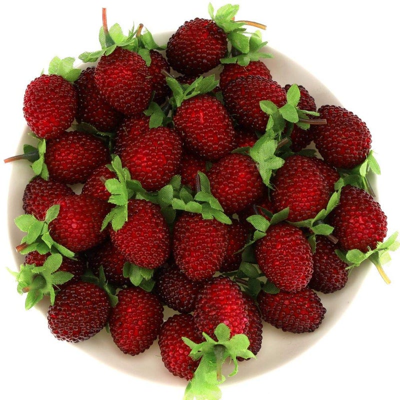 Gresorth 30pcs Artificial Raspberry Fake Fruit Decoration Home House Kitchen Cabinet Food Model