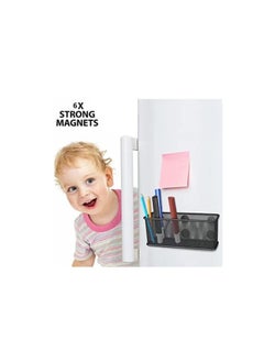 Generic Mesh Magnetic Storage Baskets, Anti Slip Strong Magnet Pen Cup Magnetic Marker Storage Basket Organizer, Suitable for Whiteboard Refrigerator Fridge Locker Accessories (Black)  - Image 4