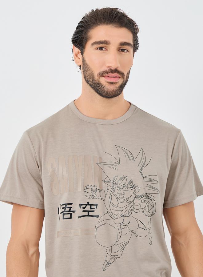 Styli Dragon Ball Graphic Print Short Sleeve T-Shirt and Shorts Set - Image 3