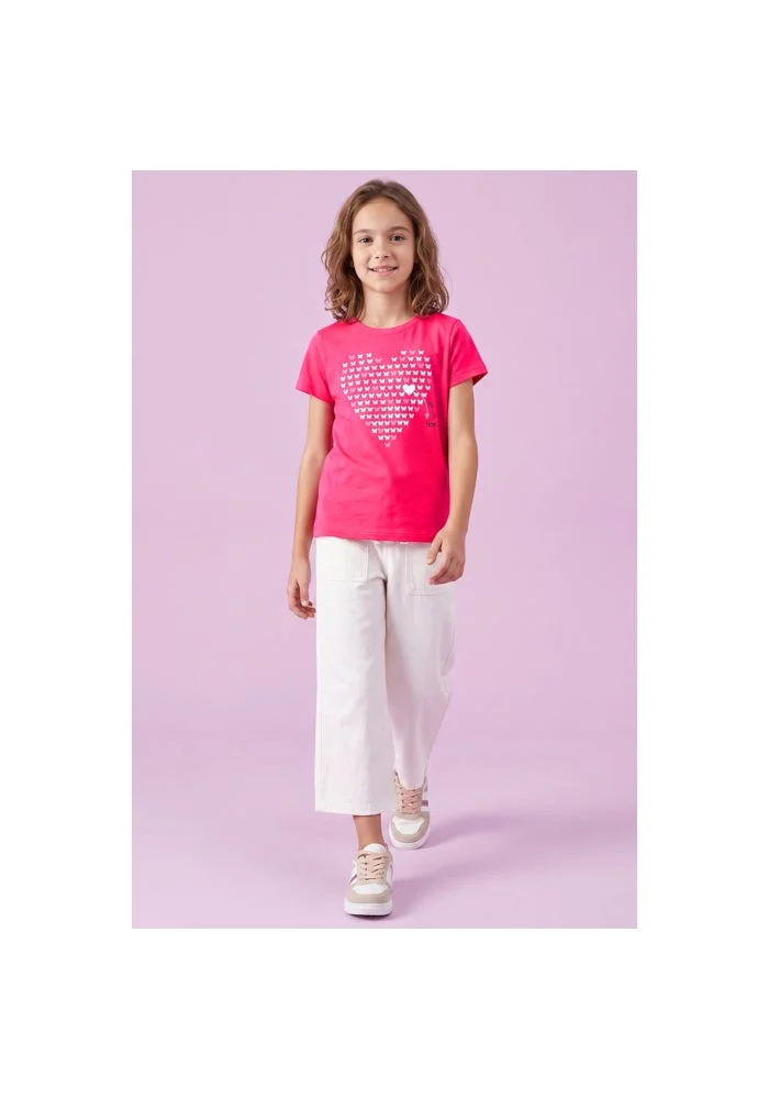 R&b Printed T-Shirt with Crew Neck and Short Sleeves