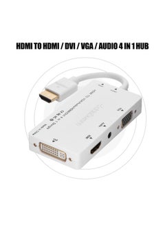 Cabledeconn 4 in 1 HDMI to HDMI / DVI / VGA / Audio Multi-function Docking Station (White) - pzsku/Z9A06ACC520DB66661CA7Z/45/_/1726479965/60b85abf-b44c-414c-bbac-595c8da20fe8