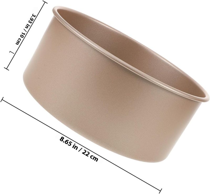 6-inch and 8-inch round Nonstick Baking Pans Carbon Steel Cake Molds High Sides for Household Baking, Mousse and Pastry Mold Suitable for Kitchen Use - Image 2