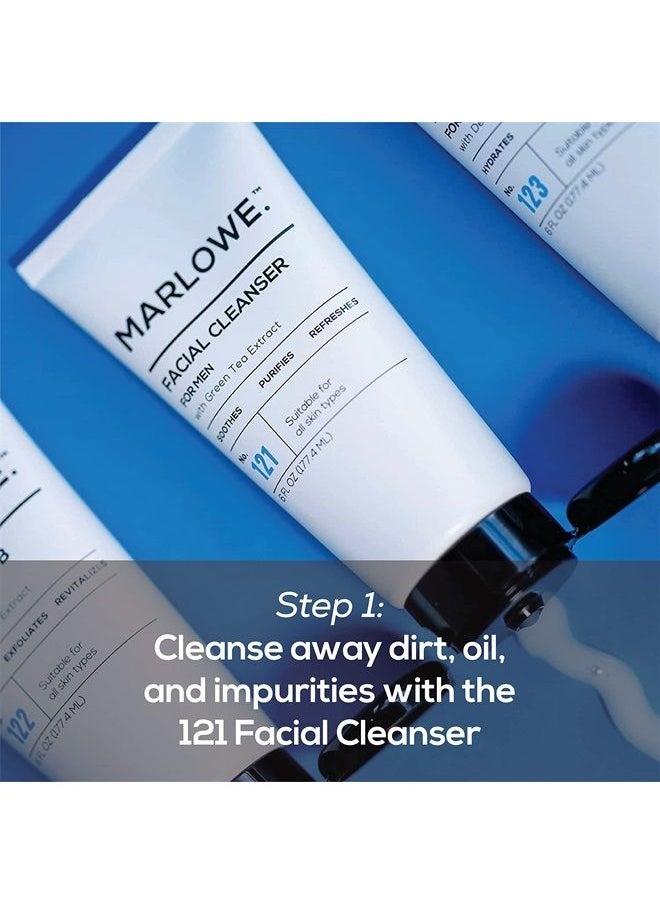 MARLOWE. M BLEND MARLOWE. Best Sellers Kit | No. 203 | Features Signature Body Scrub Soap Bar, Men's Facial Cleanser & Facial Moisturizer | Great Gift for Men  - Image 3