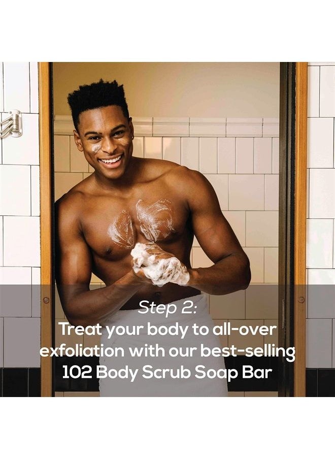 MARLOWE. M BLEND MARLOWE. Best Sellers Kit | No. 203 | Features Signature Body Scrub Soap Bar, Men's Facial Cleanser & Facial Moisturizer | Great Gift for Men  - Image 4