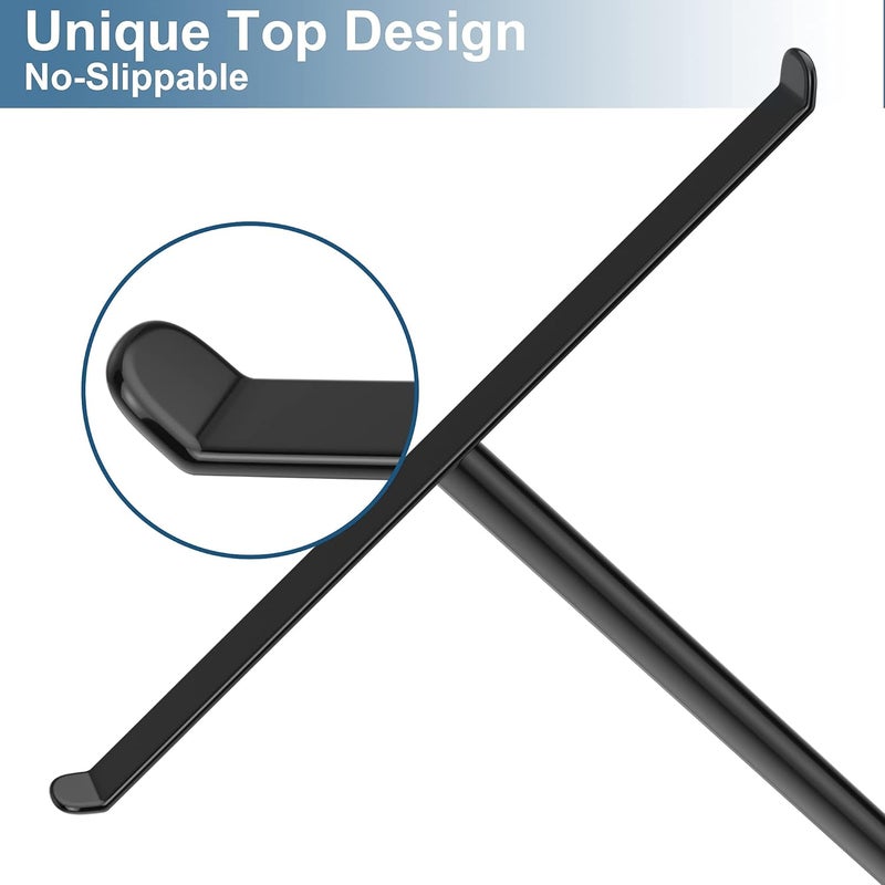 Towel Rack T-Shape Hand Towel Holder for Bathroom,Headband Holder and Lightweight Bathroom Towel Racks,Kitchen Towel Rack Black Hand Towel Holder,Stainless Steel Waterproof Bathroom Counter Organizer - Image 3