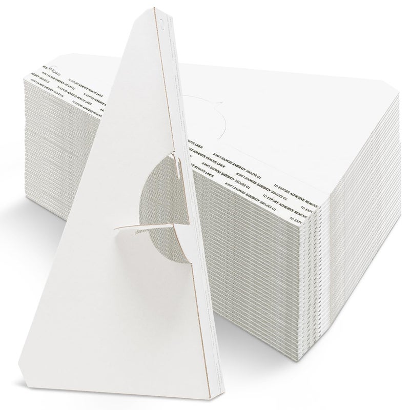 Lineco 25 Pack Cardboard Easel Backs 5 Inch, Self Stick Easel Stand Display Signs, Canvas, Photographs, Brochures, Posters, Artwork and Crafts, White - Image 1