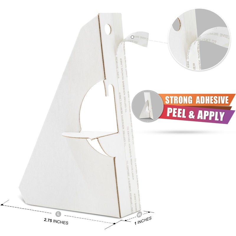 Lineco 25 Pack Cardboard Easel Backs 5 Inch, Self Stick Easel Stand Display Signs, Canvas, Photographs, Brochures, Posters, Artwork and Crafts, White - Image 3