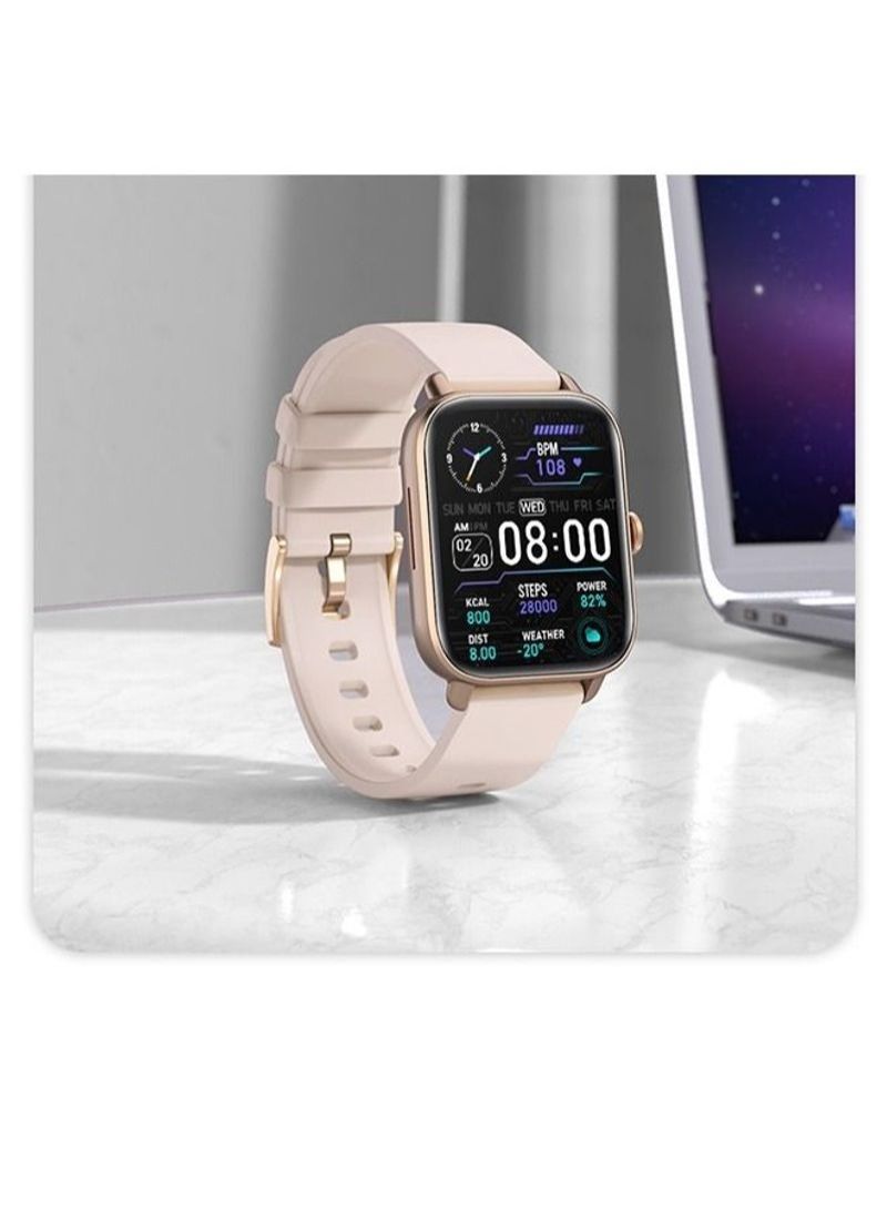 NIBEMINENT Smart Watch Multi-Sport Mode Fitness Tracker Gold - Image 4