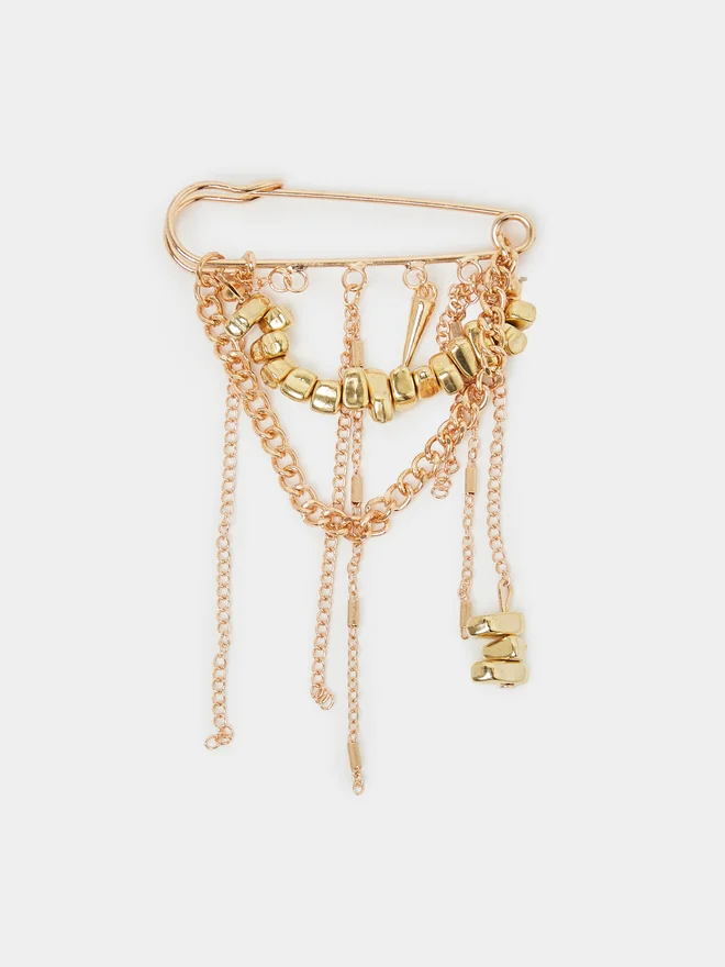 Styli Styli Tassel Safety Pin Brooch