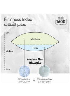 دوناتيلا وسائد سرير على طراز الفندق 50 * 90 سنتيمتر (1600 جرام) غطاء قطني ناعم مسامي مع وسادة تعبئة بديلة فاخرة (1 قطعة) ، أبيض  - Image 5