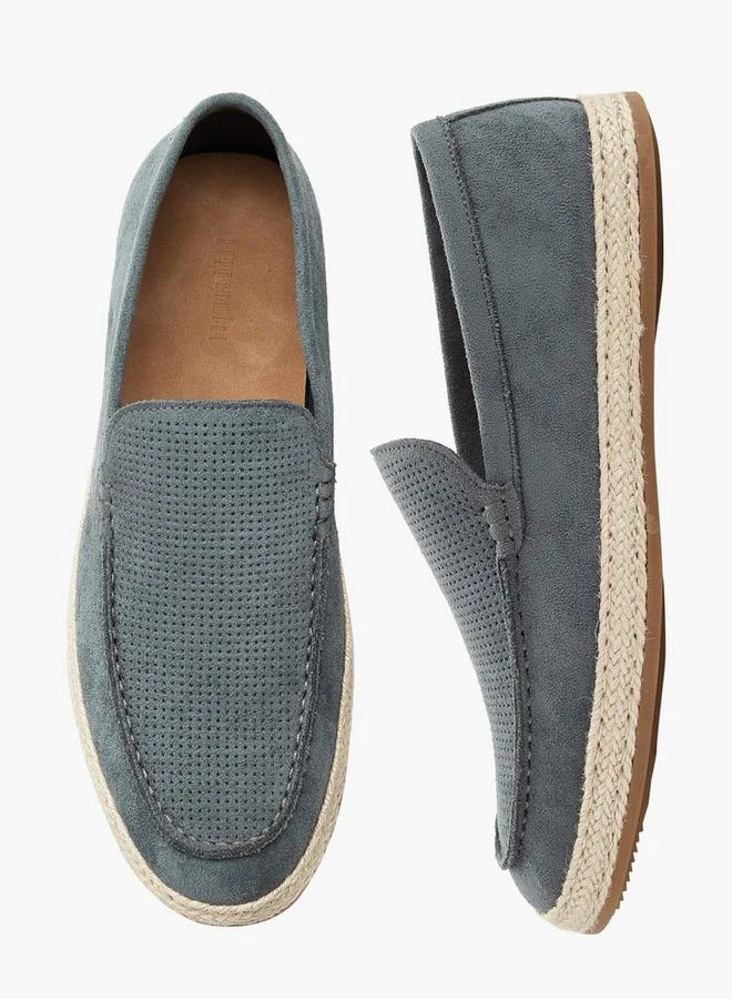 Peppermint Men Textured Espadrille Loafers