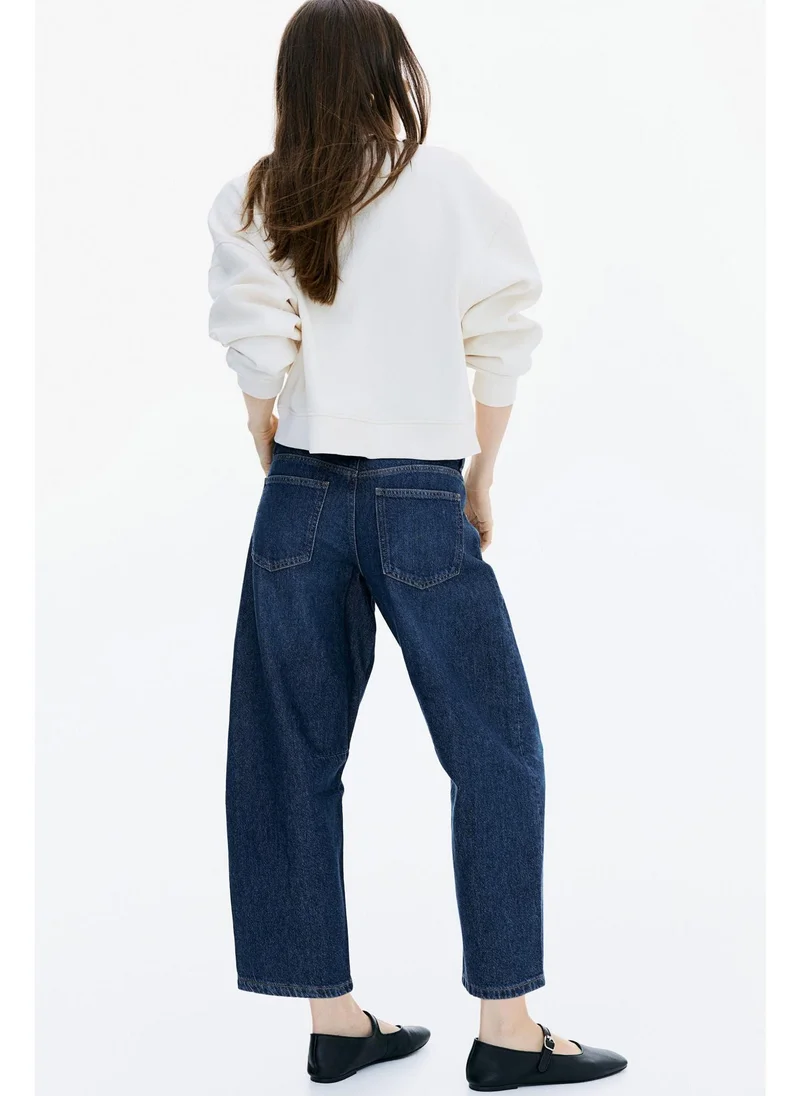 H&M Barrel High Cropped Jeans