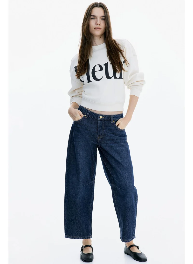 اتش اند ام Barrel High Cropped Jeans