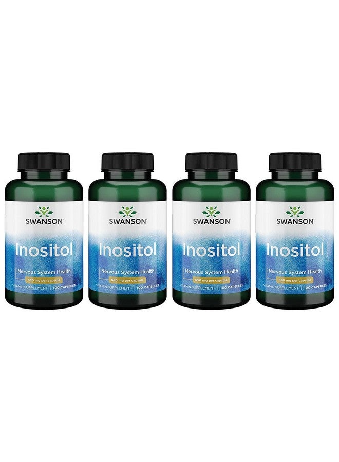 سوانسون إينوزيتول 650 مليجرام 100 كبسولة (عبوة من 4 قطع)