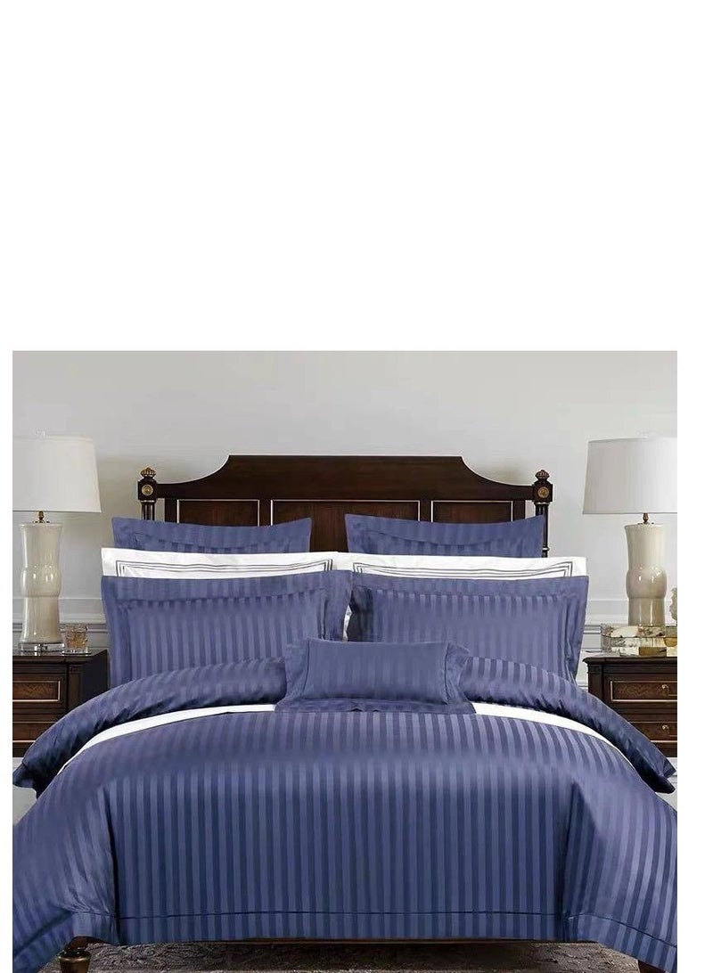 BAIG Comforter set 6pcs set glazed cottonKing size 1-PC fitted bedsheet 200 * 200cm,1-PCS Comforter 220 * 240 fixed, 4PCS Super Soft Pillowcases