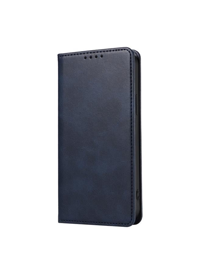 S-TOP Case For OPPO Reno6 4G Calf Texture Magnetic Flip Leather Phone Case - Image 2
