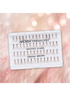 Andrea Knotted Flares False Lashes Medium - Brown, 4 packs 