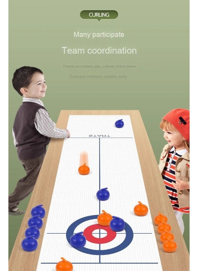 Anna Portable Indoor Leisure Desktop Interactive Mini Curling Game - Image 4