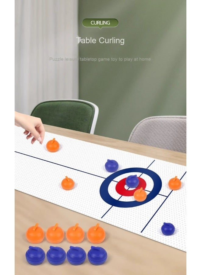 Anna Portable Indoor Leisure Desktop Interactive Mini Curling Game - Image 2