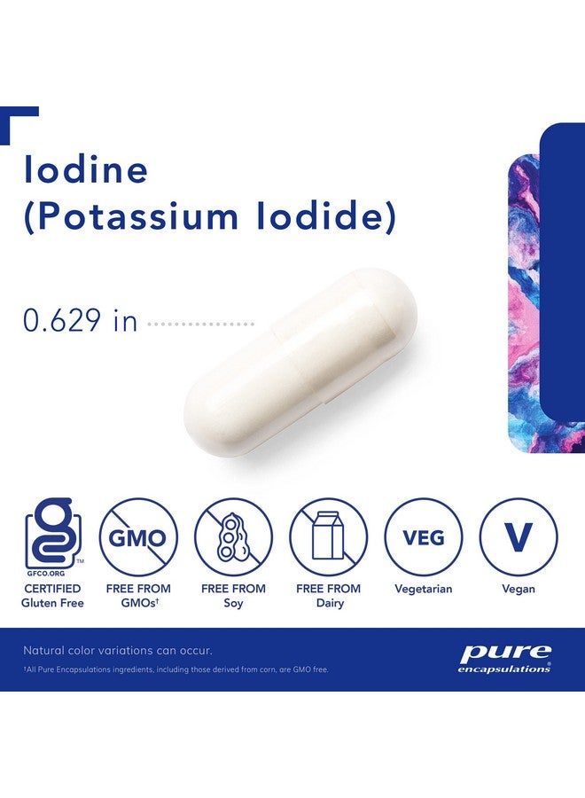 Pure Encapsulations Iodine - Supplement to Support The Thyroid & Help Maintain Healthy Cellular Metabolism - with Premium Potassium Iodide - 120 Capsules - Image 3