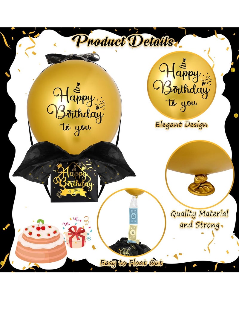 Excefore Money Box for Cash Gift Pull, for Cash Birthday Funny Pull Money Balloon Surprise Kit, Money Gift Box Pull, Balloon Surprise kit, Money Pull Out Gift Box for Wife, Girlfriend, Mother, Friend - Image 3