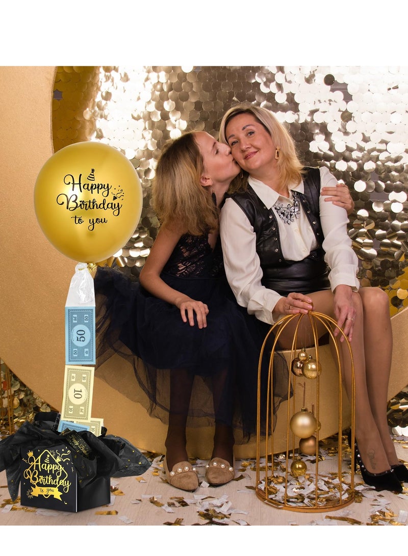 Excefore Money Box for Cash Gift Pull, for Cash Birthday Funny Pull Money Balloon Surprise Kit, Money Gift Box Pull, Balloon Surprise kit, Money Pull Out Gift Box for Wife, Girlfriend, Mother, Friend - Image 4