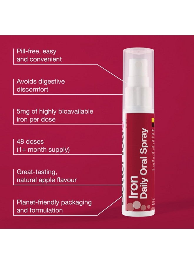 BetterYou BetterYou Iron 5 Oral Spray - Natural Liquid Vitamin Supplement - Daily Iron Supplement Vitamin Spray - Easy, Tasty Alternative to Pills - 0.85 oz - Image 3