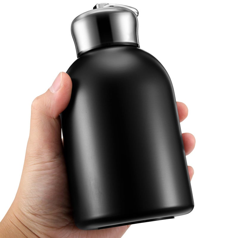 Mifoci 1 Pcs 20oz Water Bottle Stainless Steel Insulated Thermal for Hot Cold Drink Thermal Metal Vacuum Portable Water Bottle for Women Gifts Travel Camping Hiking (Black) - Image 1