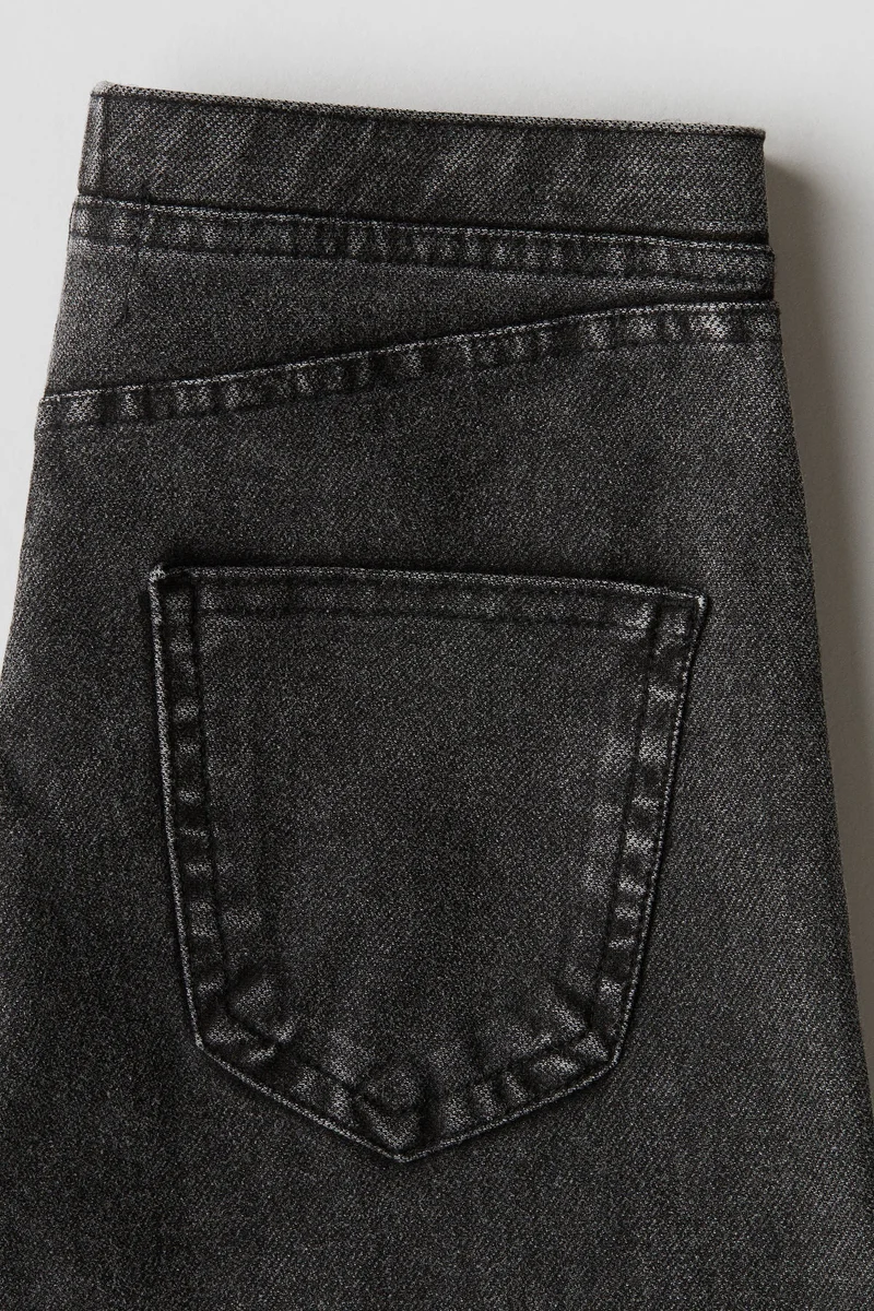 H&M Wide denim-look trousers