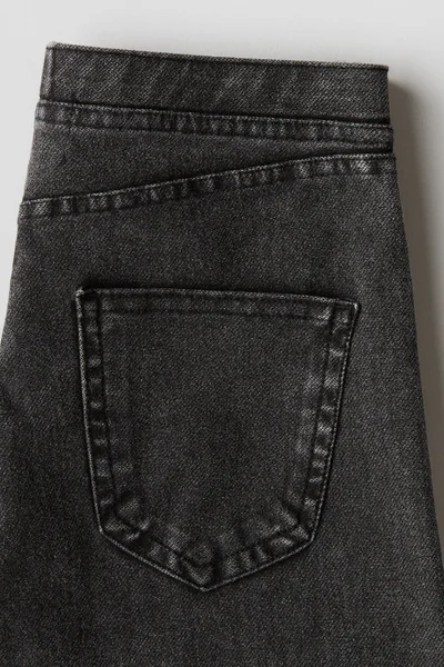 H&M Wide denim-look trousers