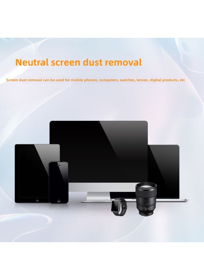 Generic - Customized Dust Removal Sticker Dust Removal Sticker Tempered Glass Film Special Dust Removal Sticker Film Kit Dust Removal Sticker Scraper-Color:White Dust Paste 5.5*10.1cm - Image 1